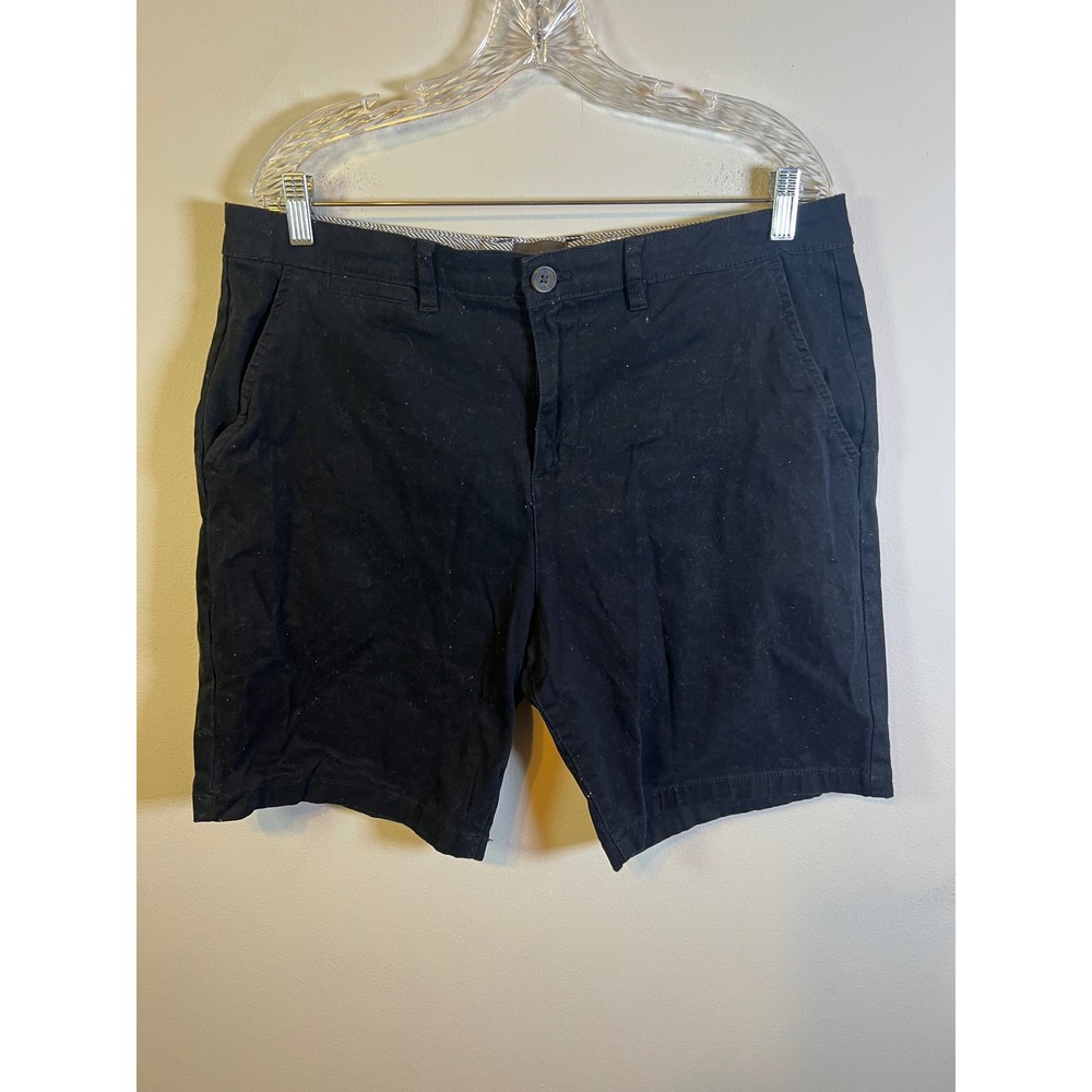 Jachs New York Mens Shorts Woven Twill Black 36